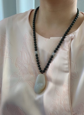 洒金皮白玉独籽笑佛挂件套装  朕®开仓 新疆和田玉去抛光251227