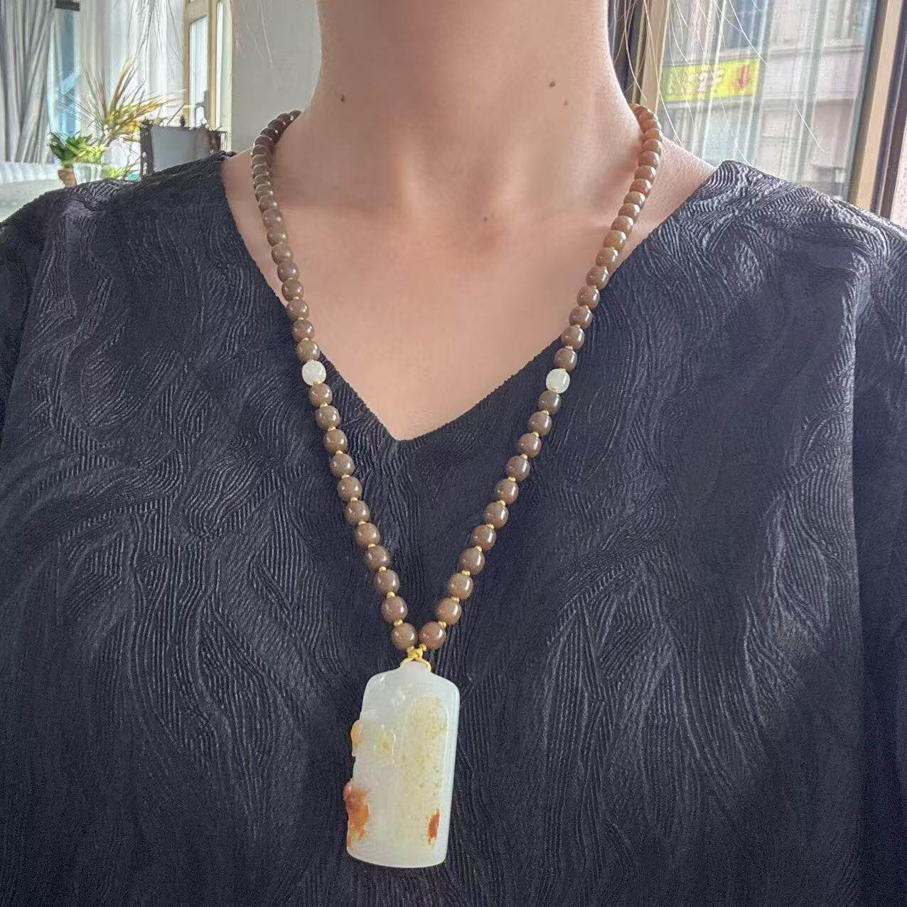 博物馆级别！黄沁皮羊脂白玉籽料套装有原皮朕®开仓