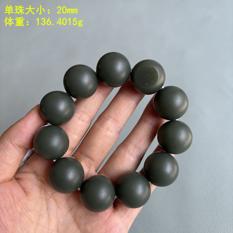 密度脂份都很好的20毫米青玉手串