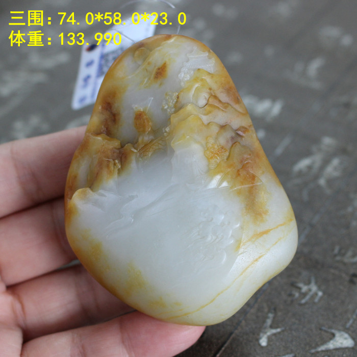 n传世大独籽和田玉柔白玉籽料