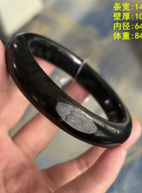 暗色系的青玉籽料手镯大码手镯