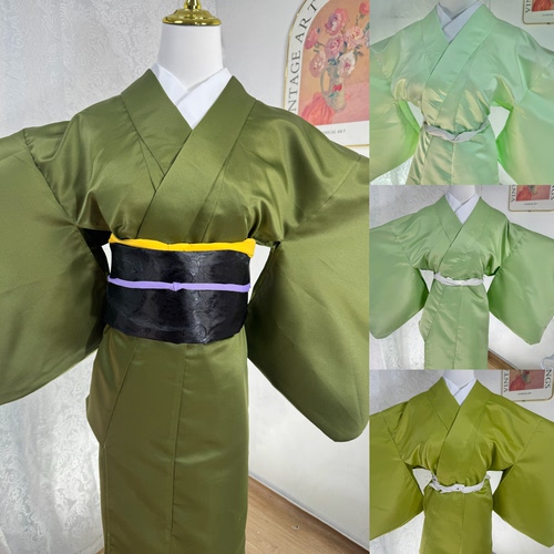 cosplay专用绿色和服改良版免着付配件日本正统版型鬼灭之刃琴叶