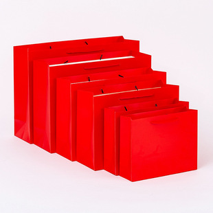 红色手提袋情人节礼物袋子茶叶包装手提袋定制通用私房茶高档纸袋