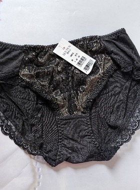 露蒂家39512蕾丝拼接莫代尔舒适性感女式三角裤透气女内裤M L
