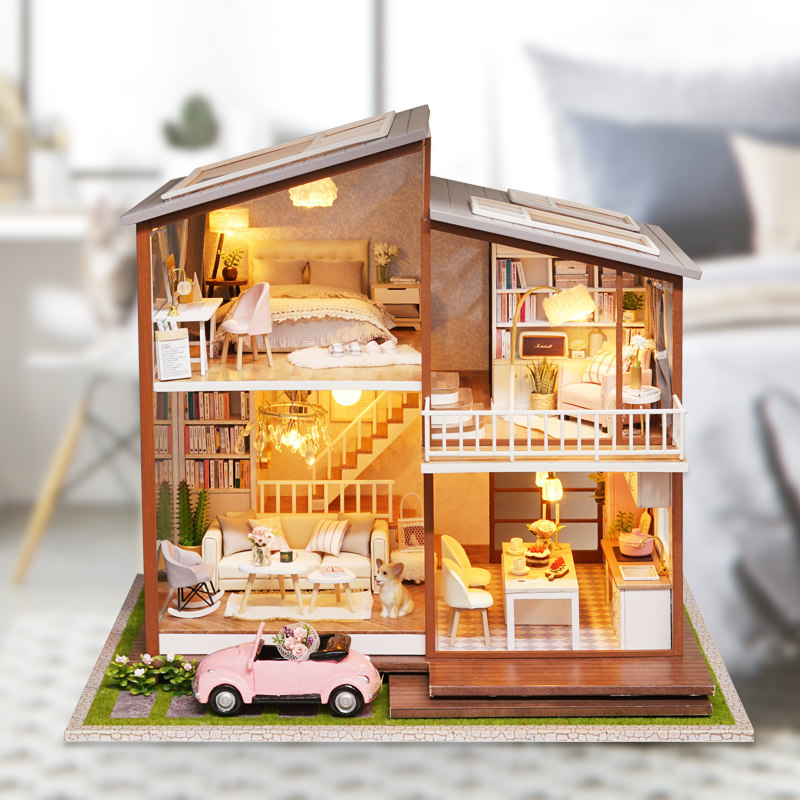 成品diy小屋手工制作慢时光别