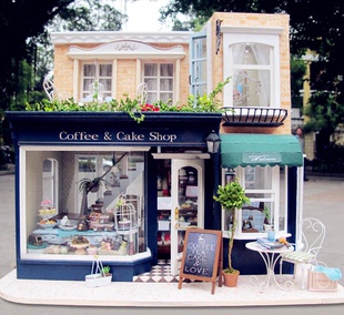 成品diy小屋大型咖啡屋疯抢手工拼装生日房子别墅欧游第5站新款