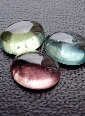 【寂寞五岁】粉碧玺绿碧玺蓝碧玺(Blue Tourmaline)戒面裸石