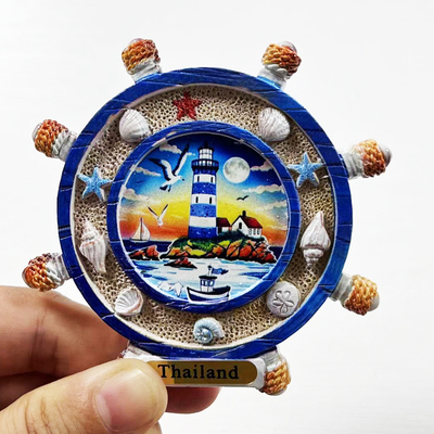 留言贴船舵巴厘岛旅游纪念品磁铁