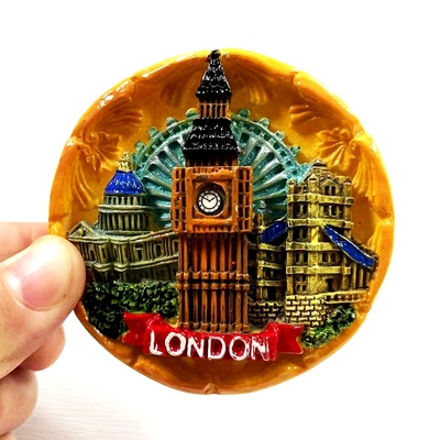 城市建筑大本钟浮雕磁性工艺品