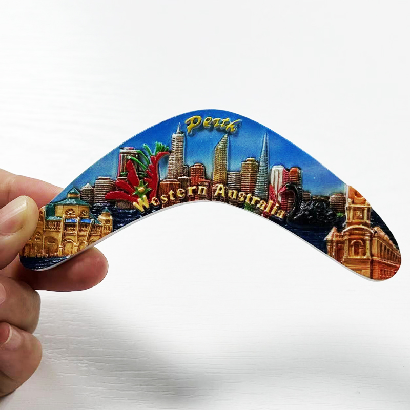 回力标珀斯建筑创意磁吸式冰箱贴