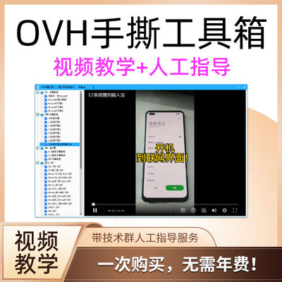 OVH手撕工具箱 视频教学无年费人工技术指导 带技术支持 傲天手撕