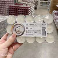 Ikea domestic agent purchase 30 pieces of Sienli Yangli scented small round candles, smokeless romantic candlelight with essential oil thumbnail 6