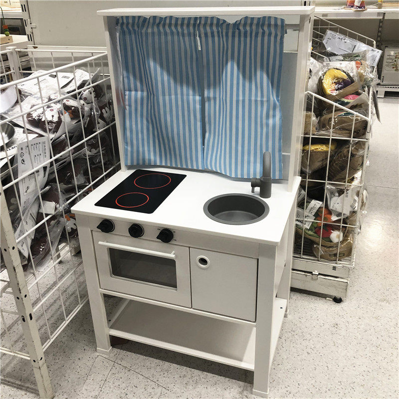 国内宜家代购  斯皮西格玩具厨房带帘过家家礼物儿童益智幼儿园