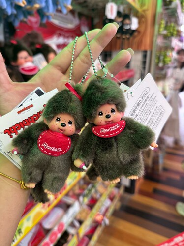 现货10月新品日本正品蒙奇奇monchhichi迷你尺寸男孩女孩挂件棕色