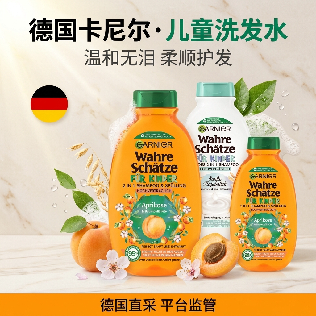 德国卡尼尔柔顺滋养儿童洗发水露