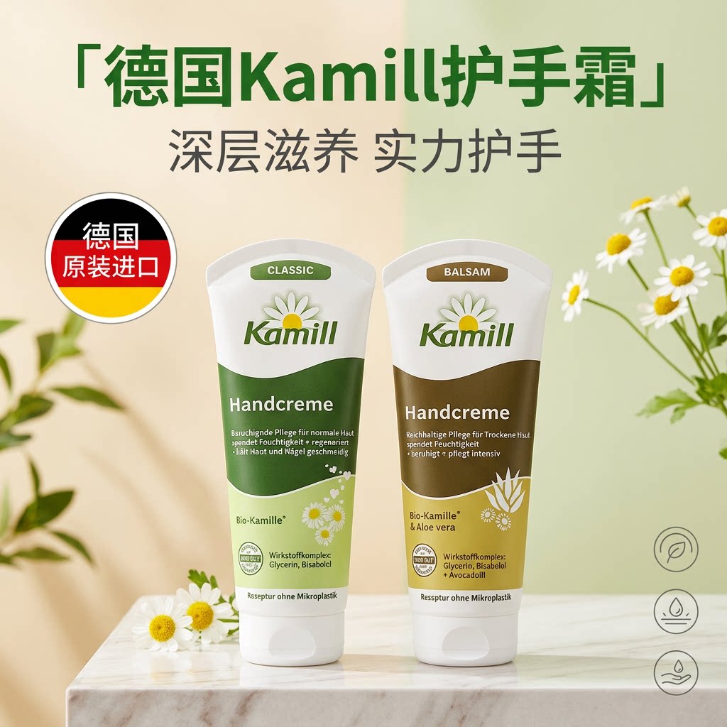 补水保湿KAMIL德国洋甘菊护手霜