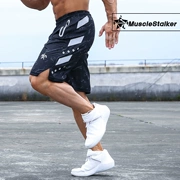 Quần short thể thao MUSCLESTALKER quần short nam bóng rổ lỏng nhanh khô năm quần chạy thể dục quần short - Quần thể thao