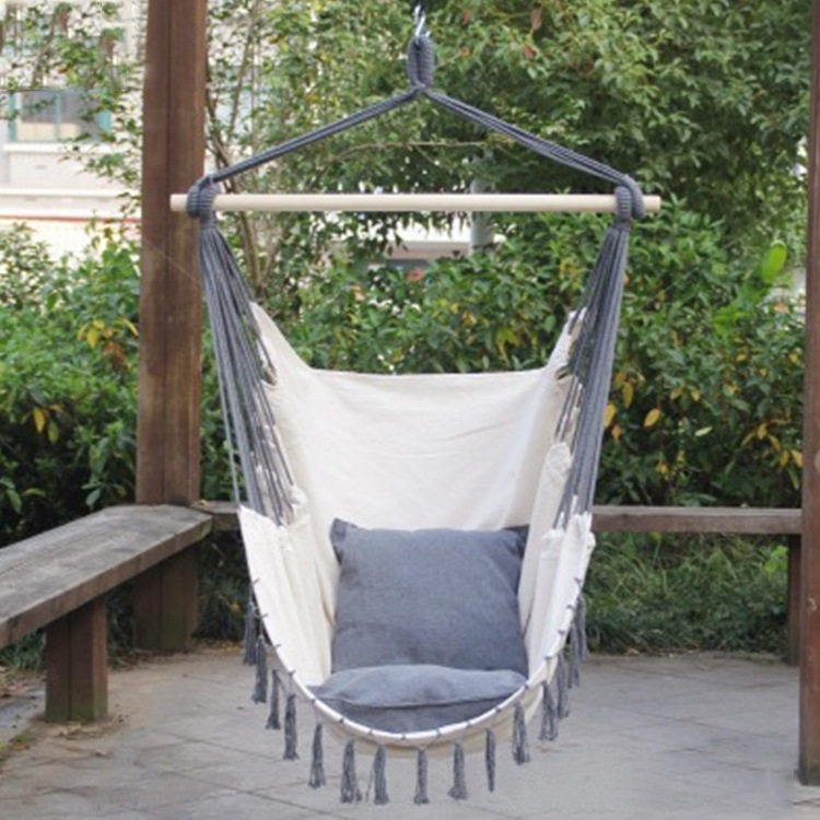 挂须带棒带枕帆布吊椅