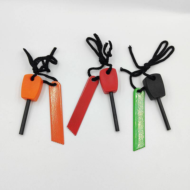 户外多功能打火棒 迷你版小号 打火石带刮刀 野外生存