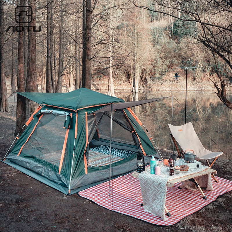 帐篷户外全自动弹开便携式折叠露营儿童加厚防雨布公园防晒遮阳棚