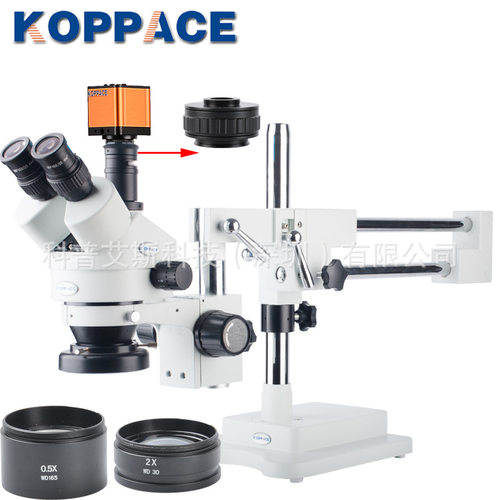 包邮显微镜1600万HDMI电子工业相机手机维修3.5X-90X立体显微镜