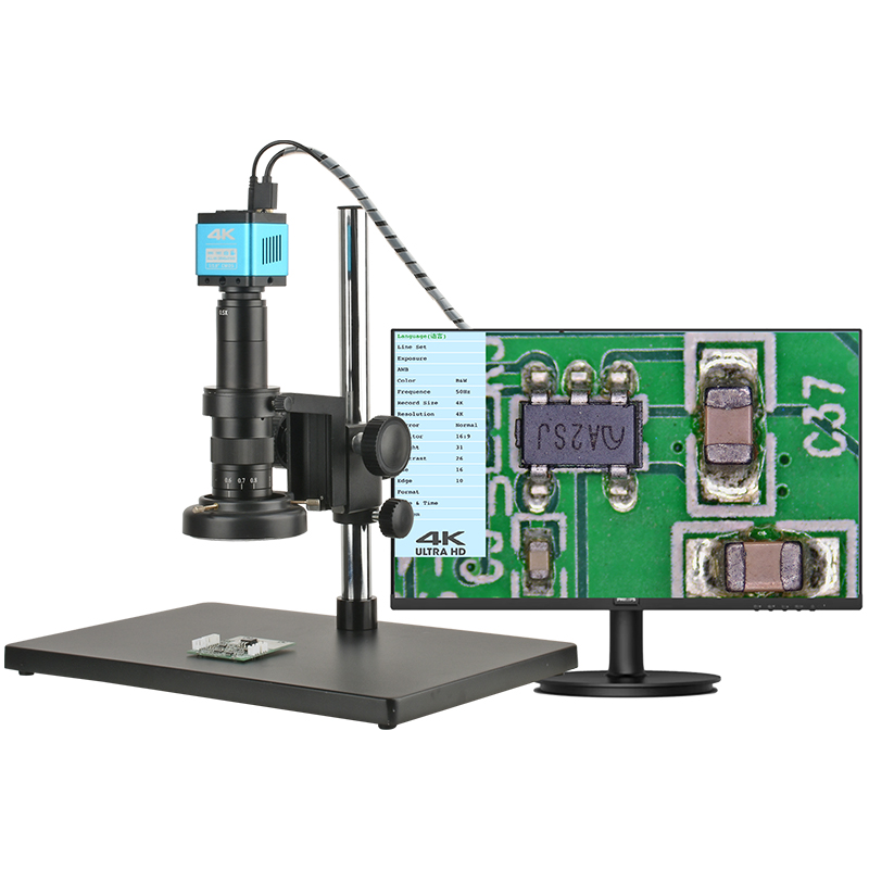 18X-138X电子显微镜4K高清相机