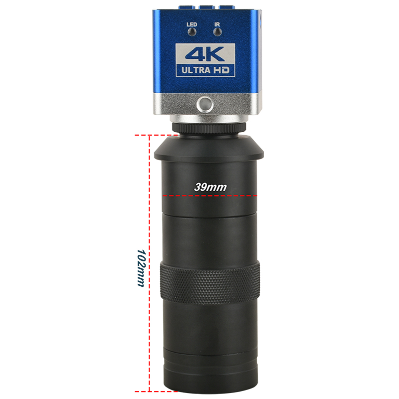 包邮 100倍高清镜头 4K显微镜工业相机830万像素HDMI/Type-C输出