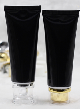 100gml黑色护肤化妆品软管现货洗面奶护手霜分装工具包材厂家直销