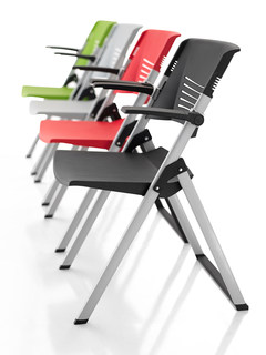 培训椅会议椅子可折叠带桌板写字板桌椅一体办公开会家用电脑椅子