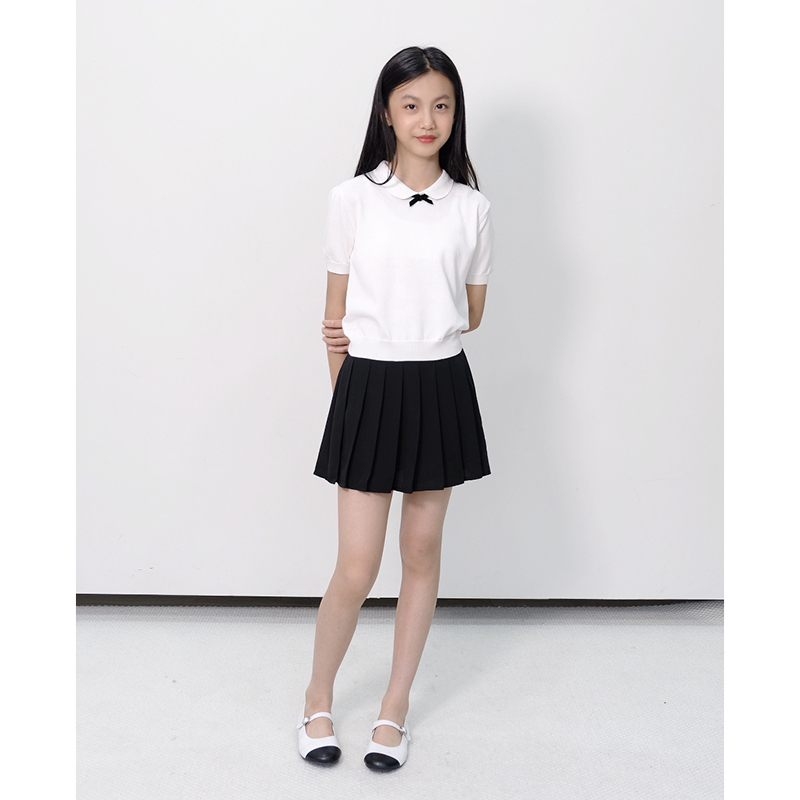 儿童夏季短袖翻领POLO针织衫