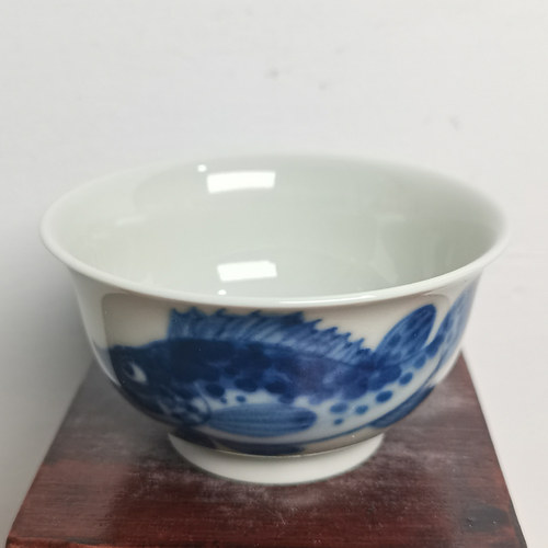 柴窑烧制长物居手绘青花瓷景德镇