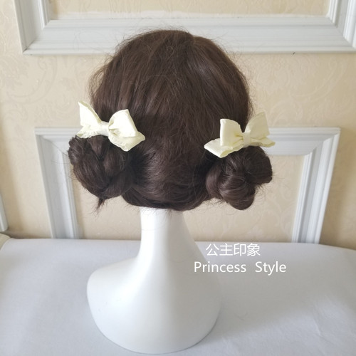 兔耳朵少女风边夹日系头饰双马尾