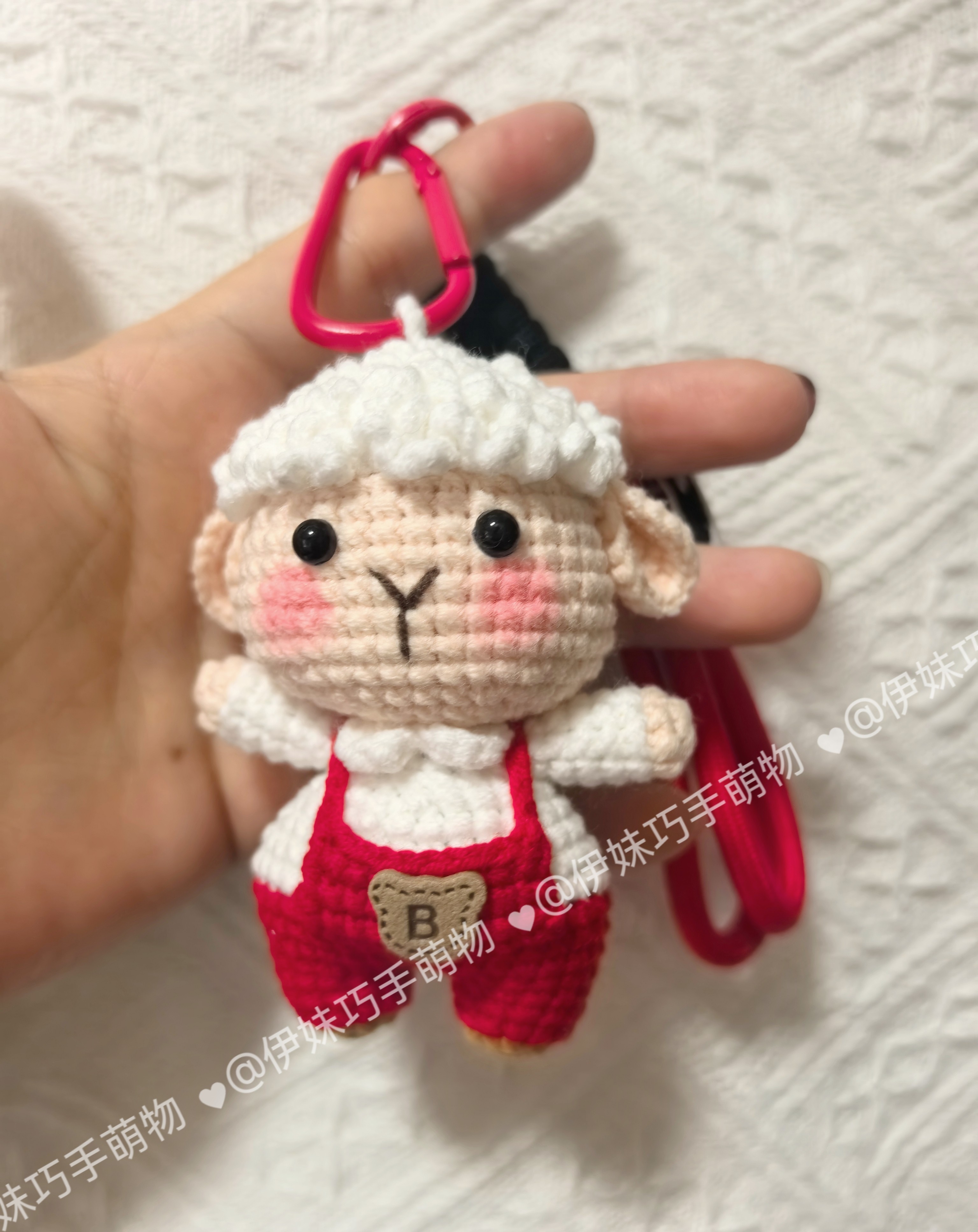 [成品]手工钩织十二生肖小羊玩偶挂件创意包包挂饰六一儿童节礼物