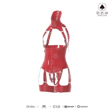 黑色桃定制乳胶衣GB002 束腰 腰封 乳胶衣cos连体衣胶衣定制