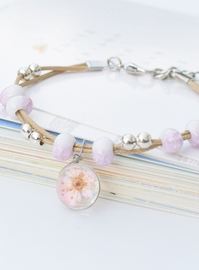 2026时尚日韩简约干花手链女士闺蜜甜美纯饰品礼物情侣学生日厂家