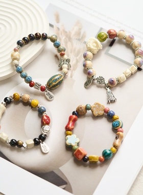 2026时尚手链夏季女感饰品百搭手工编织小清新原创简约闺蜜森系新