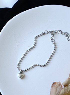 2026时尚新款ins冷淡风爱心手链女 设计感小众复古网红百搭个性