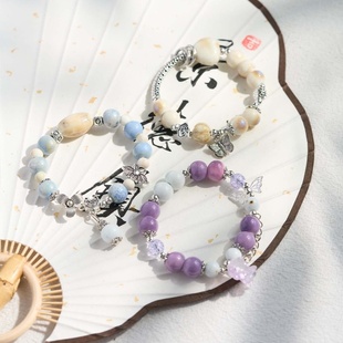 2026时尚 国风手串 景德镇产地货源陶瓷手链女感穿搭文艺学生新中式