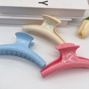 2026时尚 虚线弧形小众后脑勺设计中等发夹发量头饰简约2025 新款