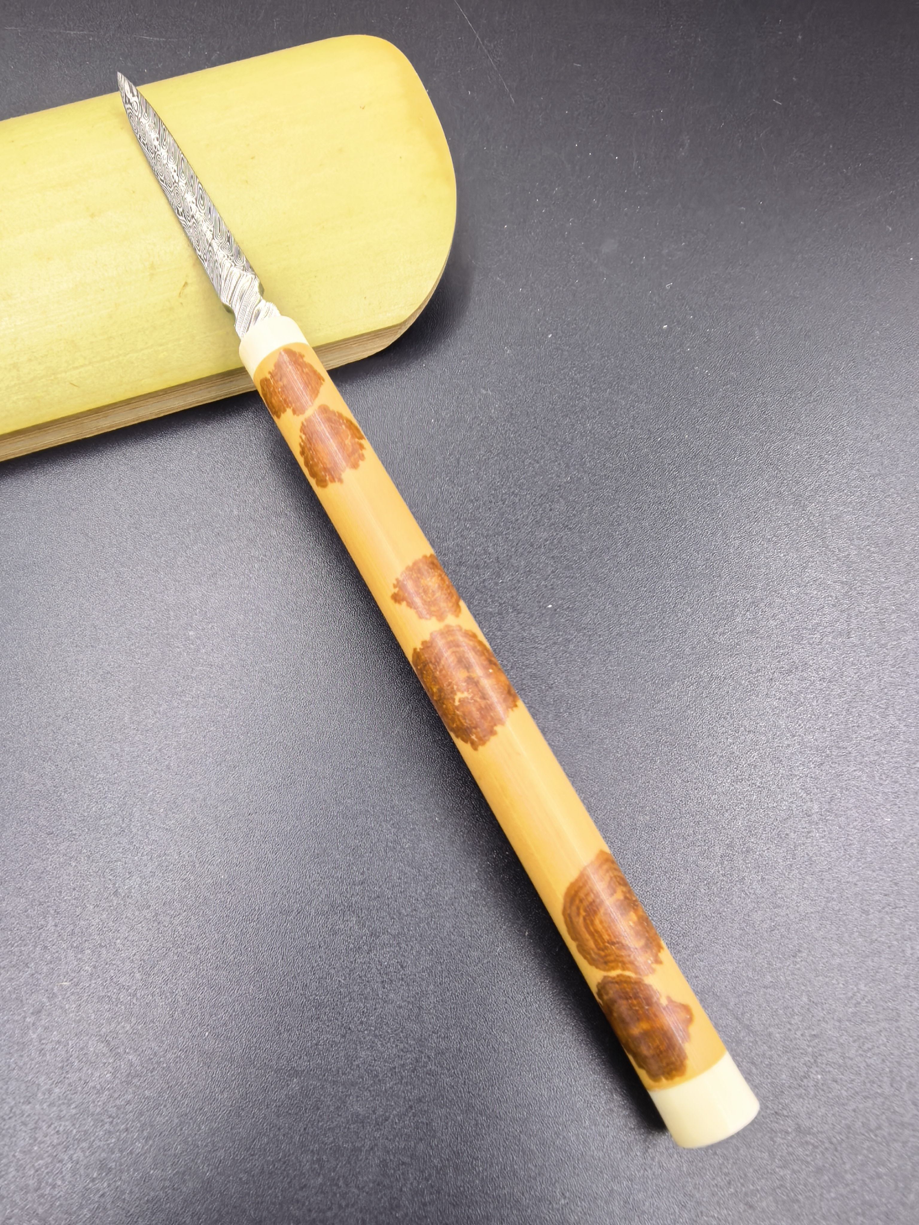 湘妃竹茶具 茶刀 福建湘妃大马士革茶刀