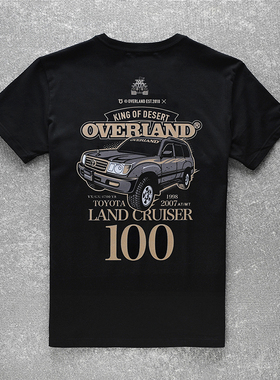 OVERLAND越野江湖夏季新款短袖T恤 兰德酷路泽 lc100