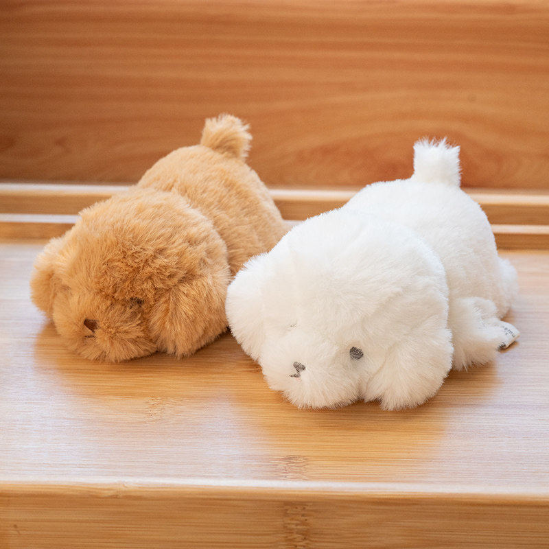 LIVHEART比熊泰迪毛绒玩偶上班搭子陪伴公仔桌面工位摆件生日礼物