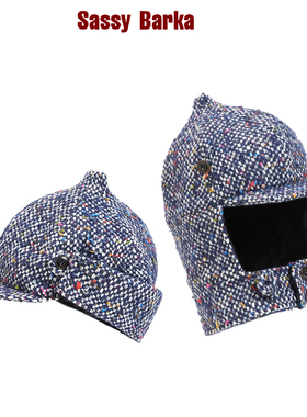 SassyBarka限量国现布琼尼帽子防风秋冬尖顶立体编织羊毛花尼短檐