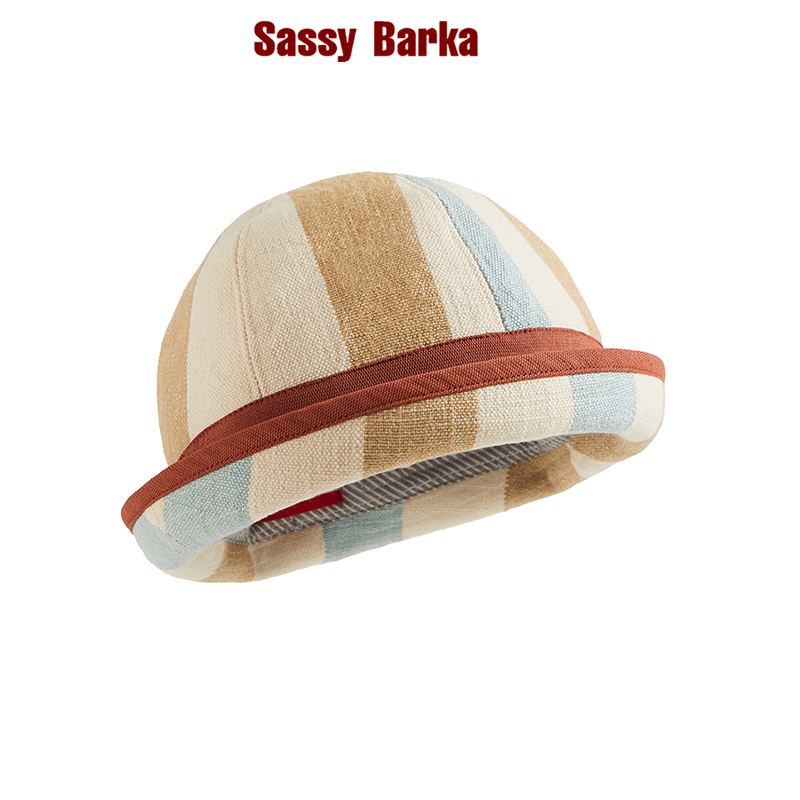 SassyBarka圆顶美拉德复古帽春夏