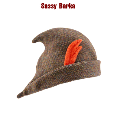 SassyBarka罗宾汉童话系列设计师异形复古秋冬帽子男女羊毛混纺