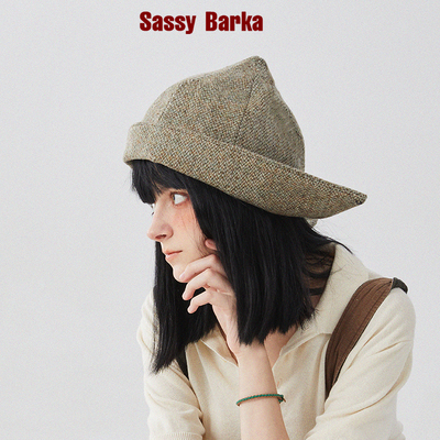 SassyBarka羊毛混纺燕尾帽子