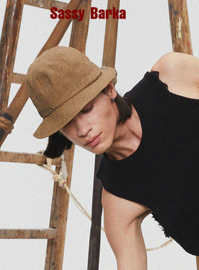 SassyBarka轻薄透气地质学家前长后短檐渔夫帽圆顶遮阳帽春夏男女