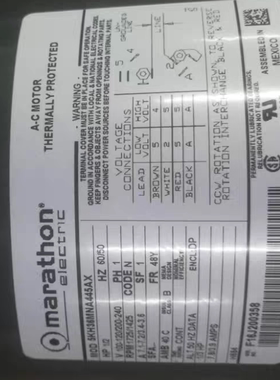 PROCON泵,MARATHON 马拉松电机,5KH36MNA445AX,1/2HP