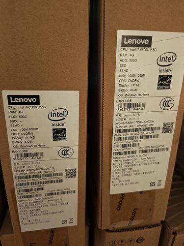 内置刻录光驱 联想B41-80 i7未拆封涉密安全笔记本电脑支持w7系统