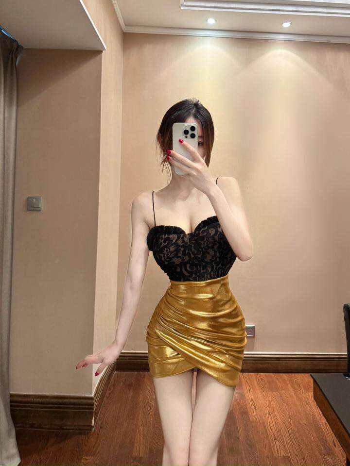思瑞 纯欲性感蕾丝吊带 原创设计高级感收腰显瘦显胸大背心上衣女